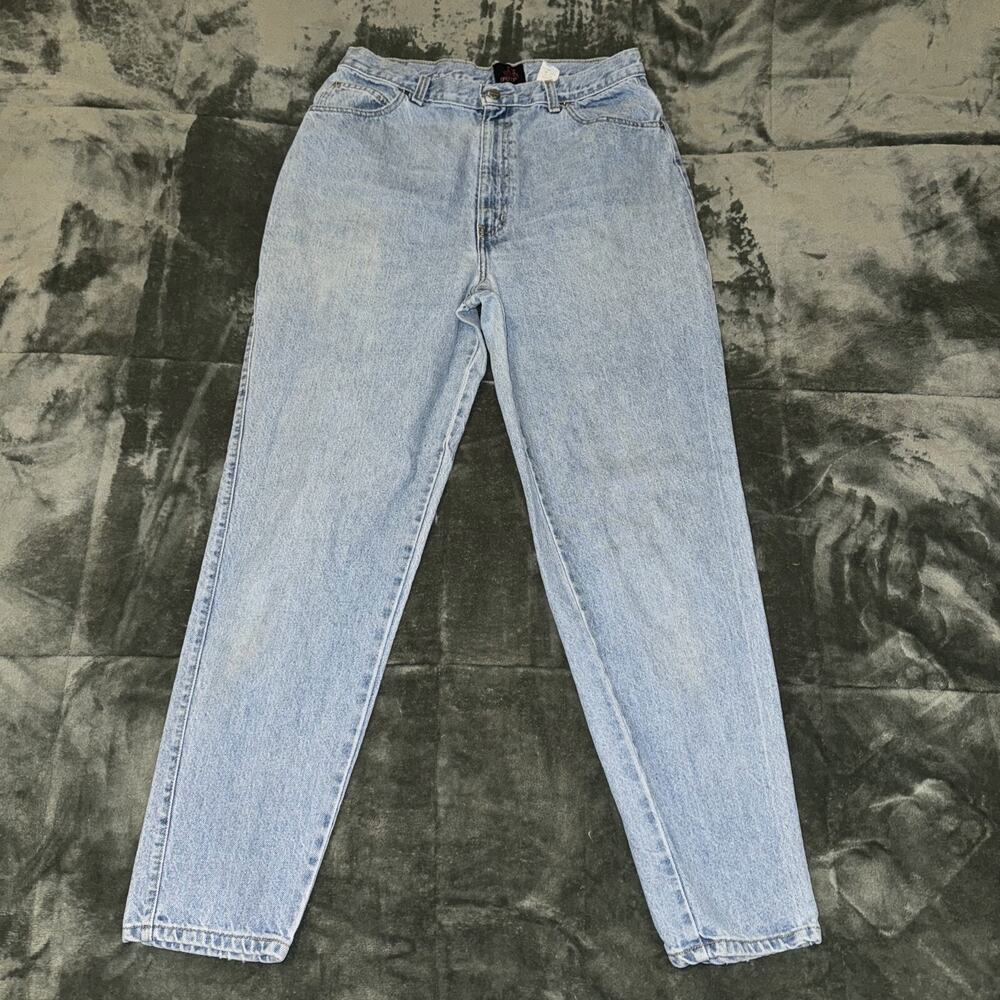 Sasson Jeans Women's 15/16 Blue Denim Cotton Light Wash Tapered Leg Y2K Vintage